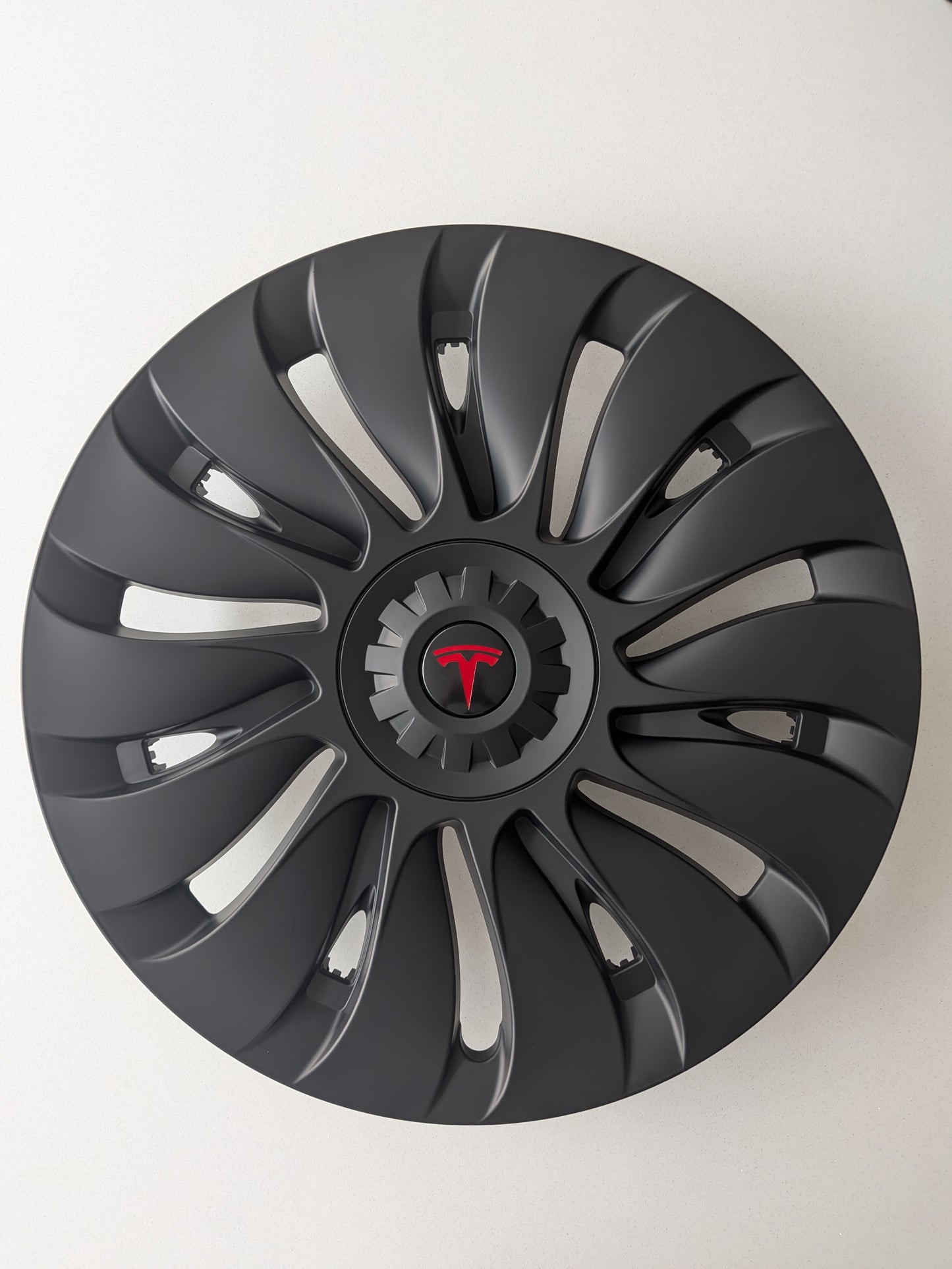 TORNADO 19" Wheel Covers for Tesla Model Y (Matt Black)