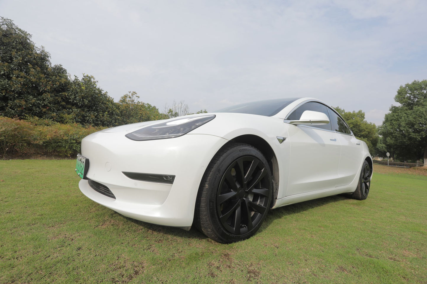 Tesla Model 3 2019 -2023 ARACHNID CLASSIC 4 x 18" Wheel Covers Cover Hub Cap T Logo