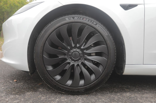 Tesla Model 3 2024 STORM HIGHLAND 4 x 18" Wheel Covers Cover Hub Cap T Logo
