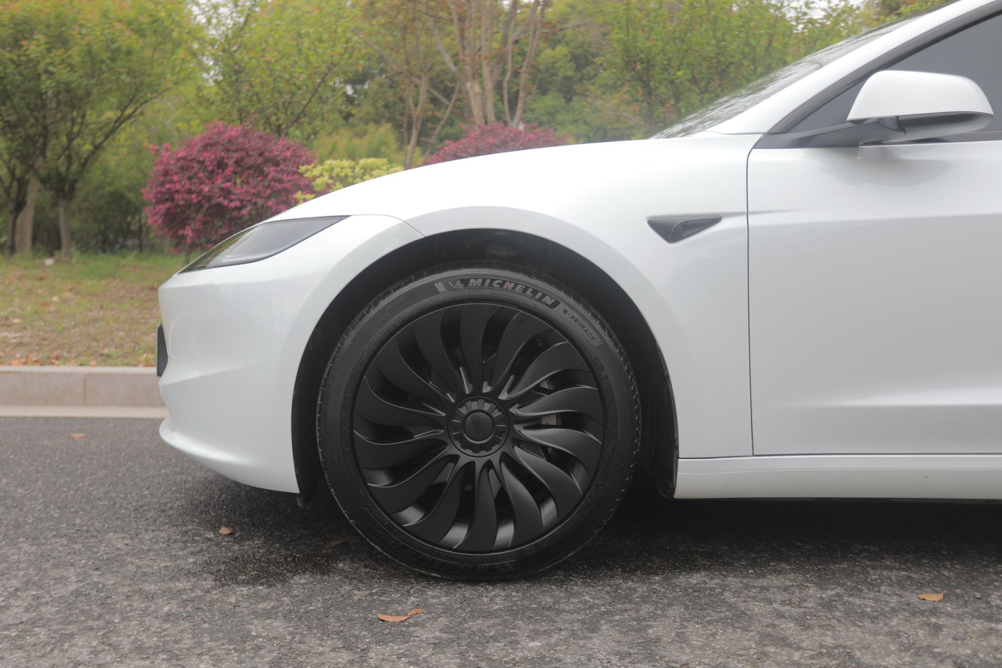 Tesla Model 3 2024 STORM HIGHLAND 4 x 18" Wheel Covers Cover Hub Cap T Logo