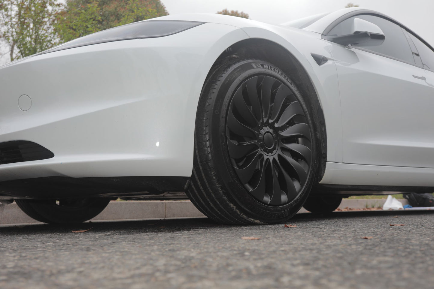 Tesla Model 3 2024 STORM HIGHLAND 4 x 18" Wheel Covers Cover Hub Cap T Logo
