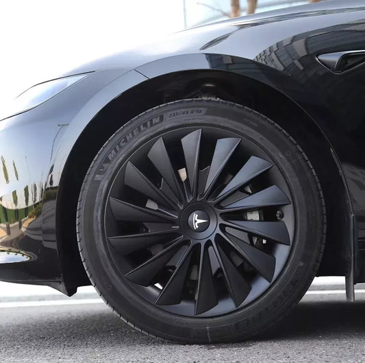 MONSOON 19" Wheel Covers for Tesla Model Y (Matt Black)